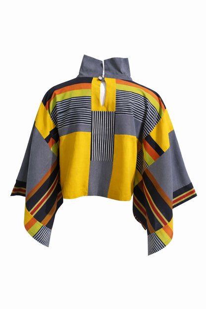 Patchwork Mini Top – Hand-Woven Cotton