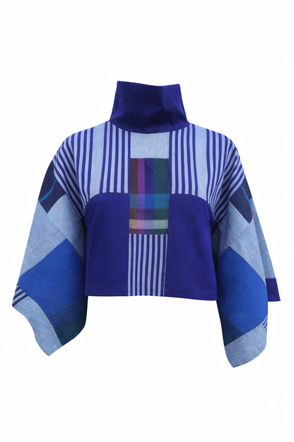 Patchwork Mini Top – Hand-Woven Cotton