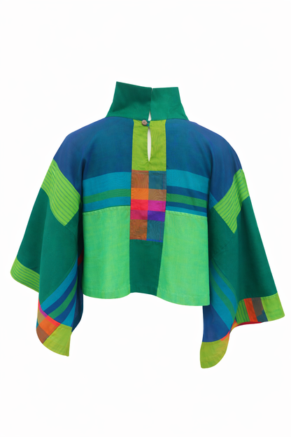 Patchwork Mini Top – Hand-Woven Cotton