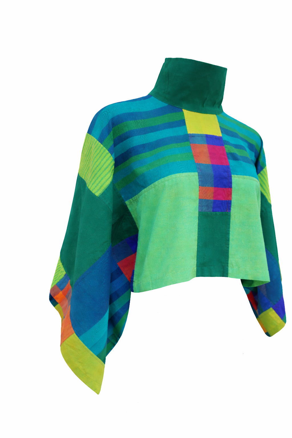 Patchwork Mini Top – Hand-Woven Cotton